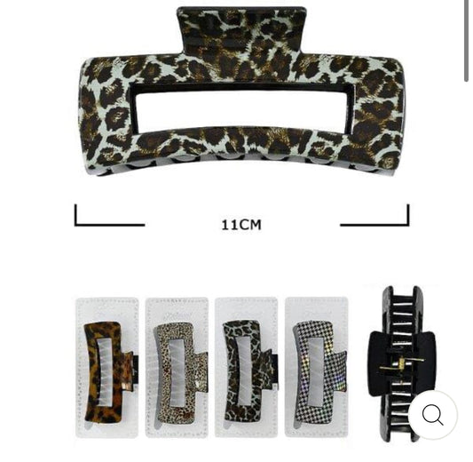 PATTERN PRINTED HAIR JAW CLIP
