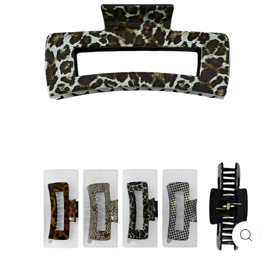 PATTERN PRINTED HAIR JAW CLIP